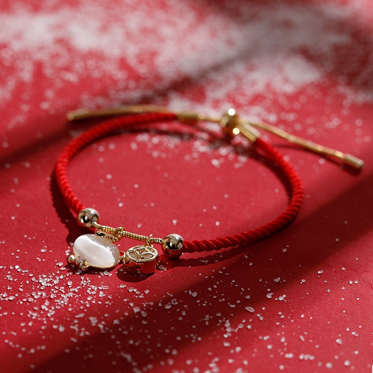 Vòng Tay Dây Đỏ S925 Màu Đỏ May Mắn Cho Nữ Sinh Màu Sắc