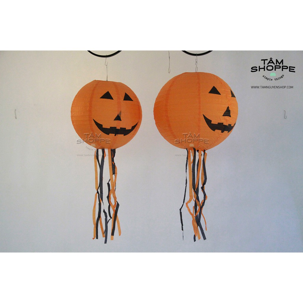 Đèn lồng Halloween Bí ngô có râu HLW-LDG-08