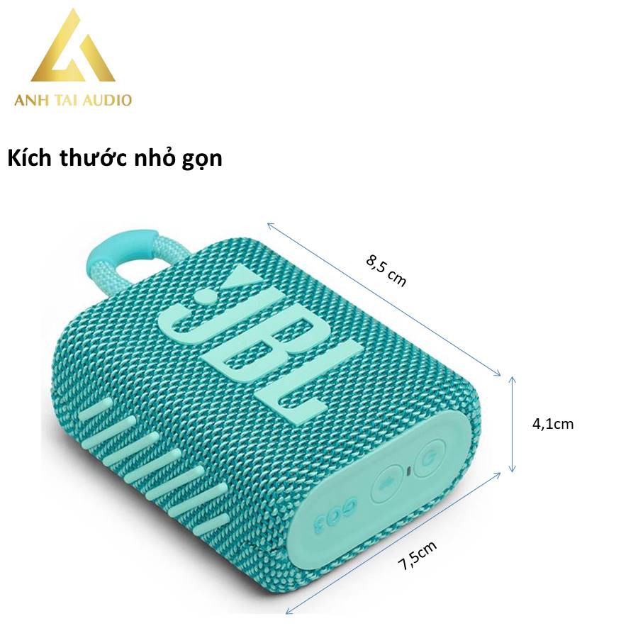 Loa Bluetooth JBL GO 3. Loa nghe nhạc bluetooth giá rẻ nhập khẩu chính hãng. bảo hành 12 tháng. anh tài audio.