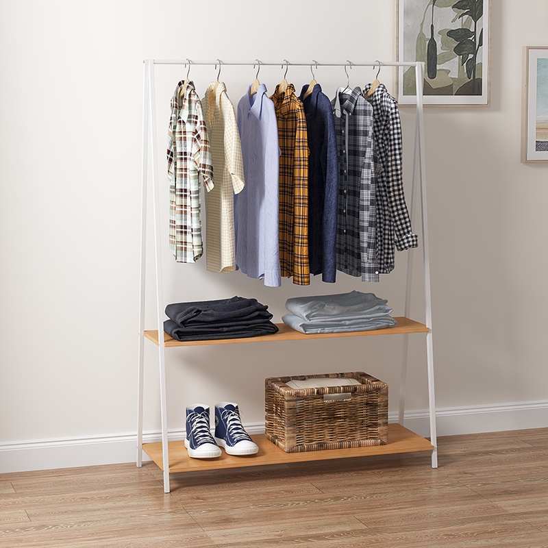 Giá Treo Quần Áo IGA White Rossi 2F Phong Cách Hàn Quốc - GM03