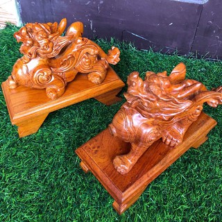 Cặp Tỳ Hưu 20 - Tỳ Hưu Gỗ Hương - Dài 20cm