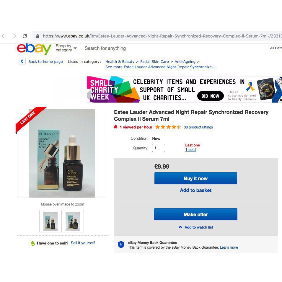 Serum Esstee lauder ANR 7ml FullBOX Bản UK