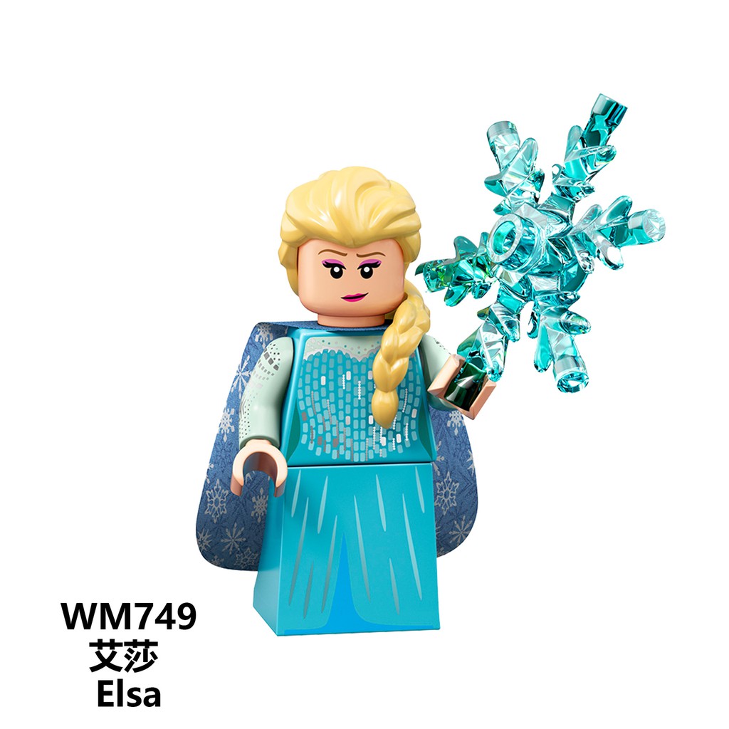 Elsa và Anna phim Frozen Đồ chơi lắp ráp minifigure lắp ráp mô hình nhân vật công chúa WM749 WM750