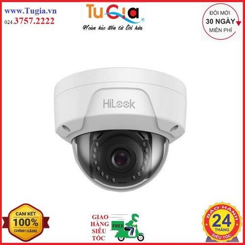 Camera IP Dome hồng ngoại 4.0 Megapixel HILOOK IPC-D140H - Hàng chính hãng