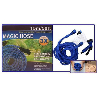 Vòi Xịt Nước Tự Giãn Nở Magic Hose 15m (Xanh)