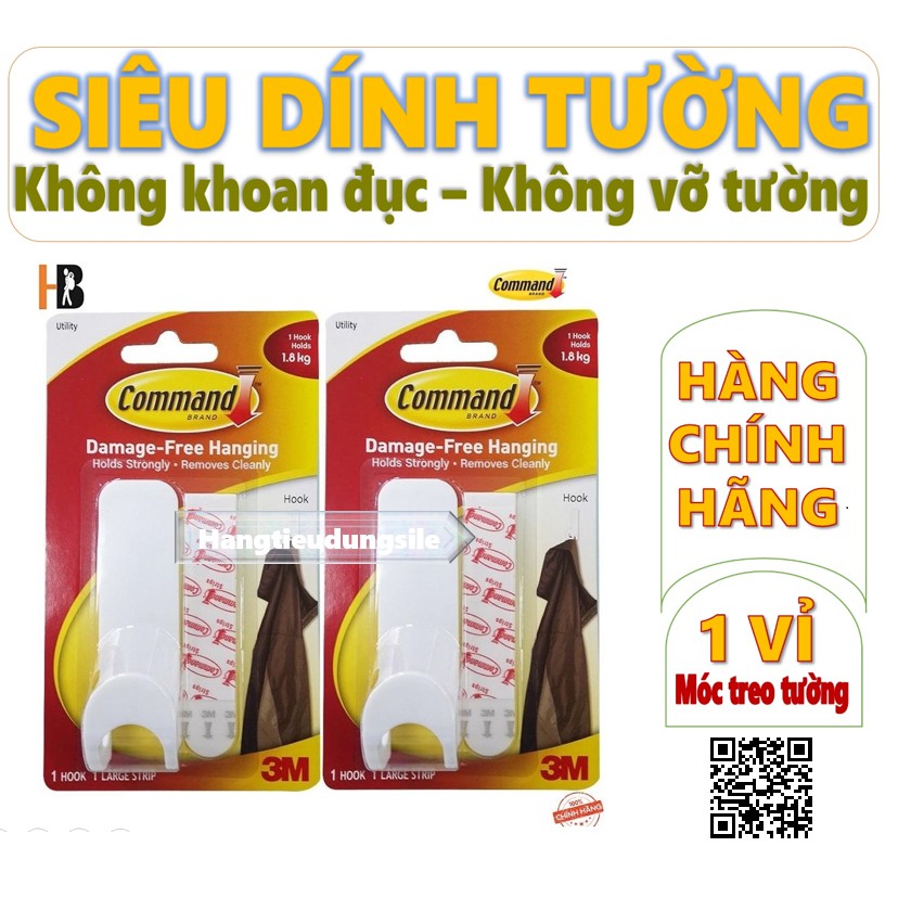 Móc treo, dán tường Command 3M