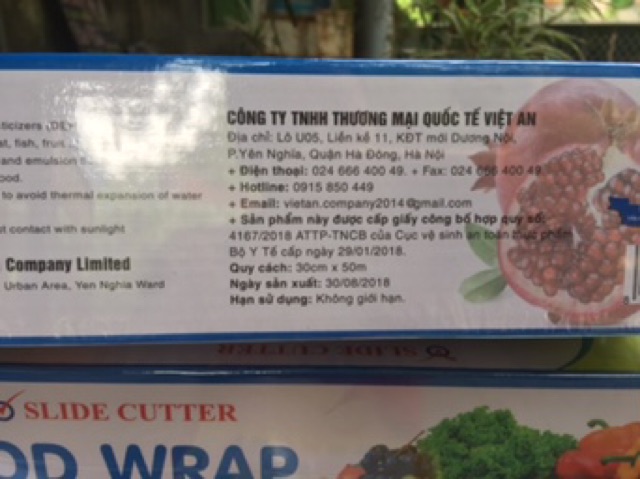 MÀNG BỌC THỰC PHẨM VIỆT AN FOOD WRAP 30cm x50m