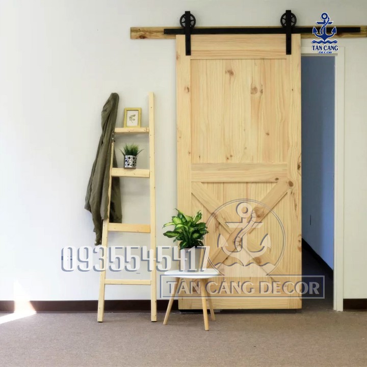 Phụ kiện Cửa Lùa Barn Door Hình Bánh Xe