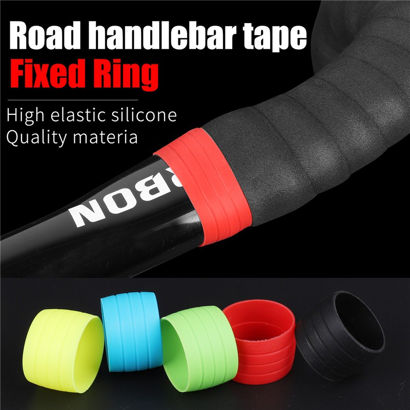 Bộ 2 Vòng Cố Định Tay Lái Xe Đạp Bằng Silicone Chống Nước &amp; Trượt