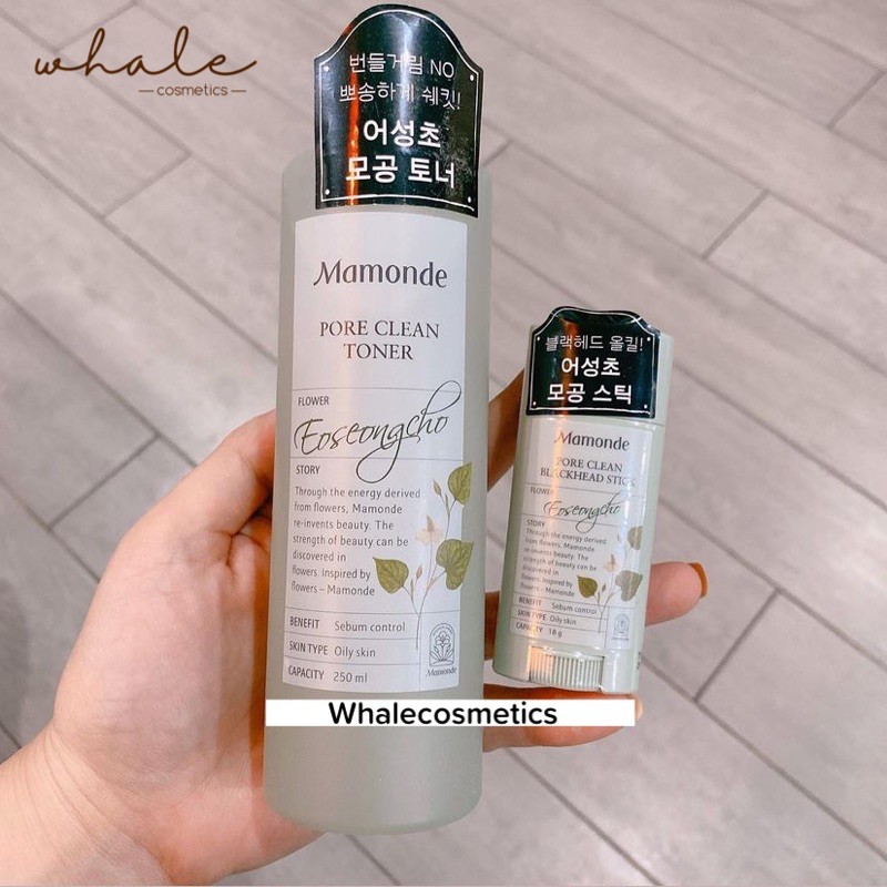 Nước Hoa Hồng Mamonde Pore Clean Toner 250ml Rau diếp cá