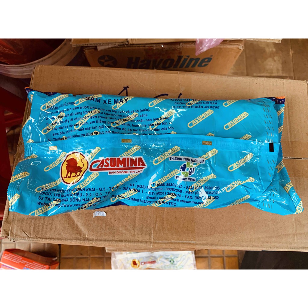 Săm ruột Casumina chỉ xanh gói 2.75/3.00-17