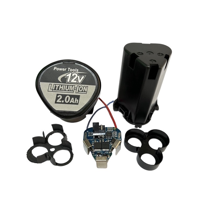Vỏ và mạch pin 12V 3cell , dùng cho máy Trung quốc