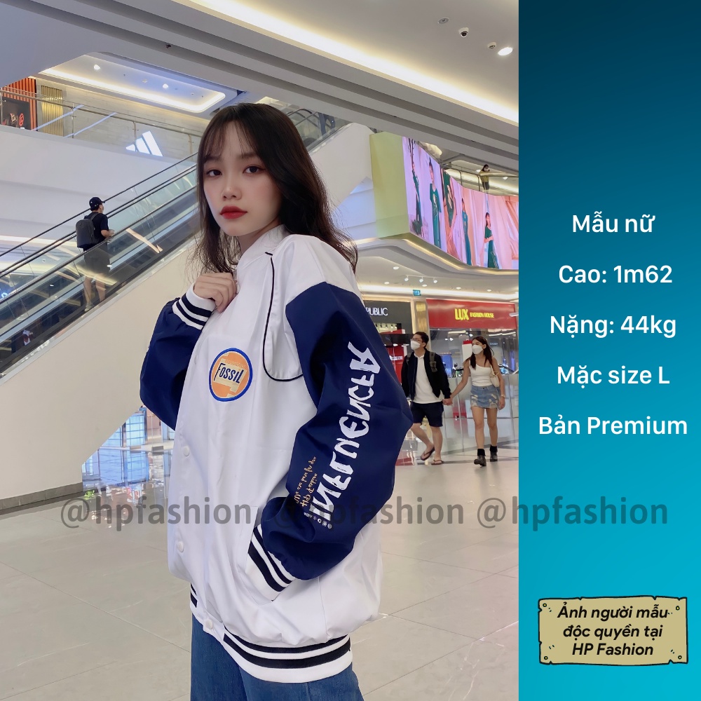 Áo bomber Varsity Jacket form rộng StudiaOne vải dù ❤️ Áo khoác bóng chày chống nắng dáng Unisex nam nữ D10 - Happy Stye