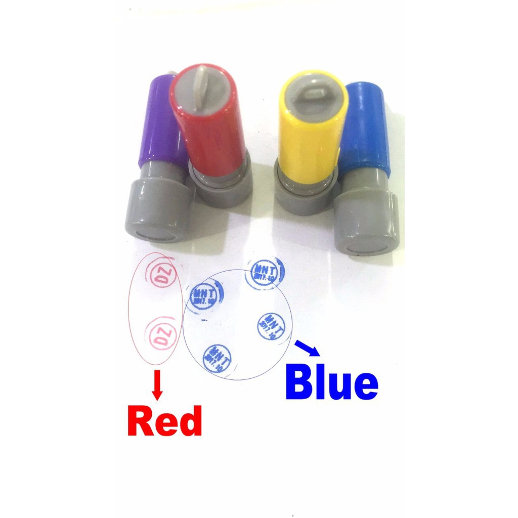 1 Cái Con Dấu Nhỏ Màu Đỏ Xanh Dương 8mm Tân Trang Bị Trét Dầu Sửa Chữa Cáp LCD Điện Thoại