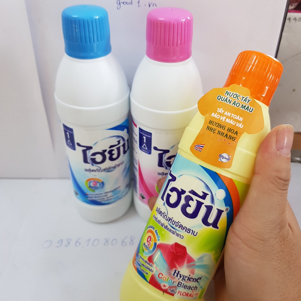 Nước tẩy quần áo trắng và màu Hygiene 250ml Thái Lan