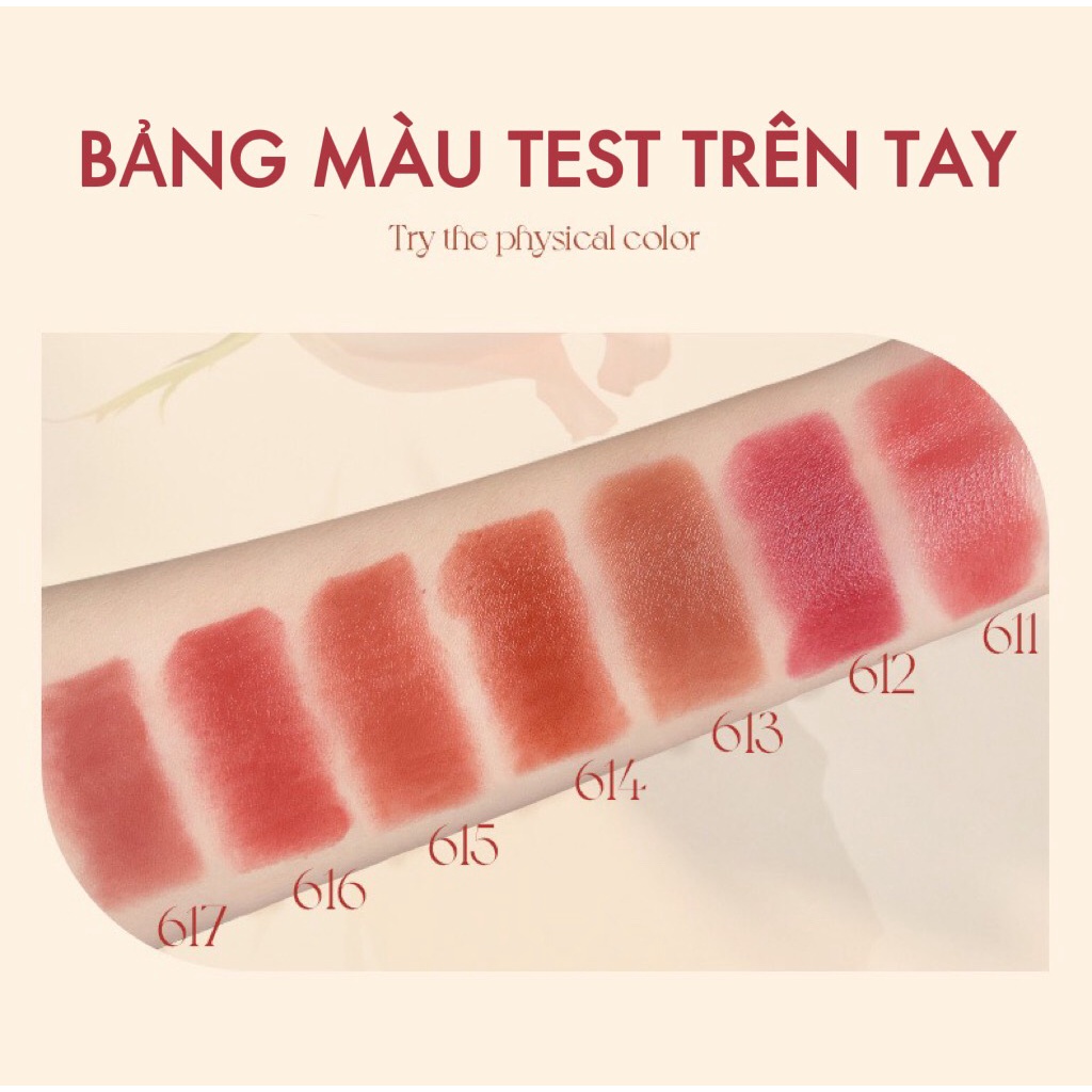 Son thỏi tòa tháp HOLD LIVE dưỡng ẩm Streamer Retro Aqua Lipstick làm mềm môi căng mọng môi Holdlive HL561 HLIV85