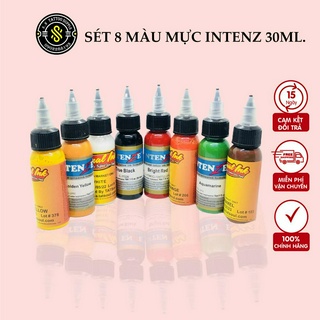 Combo set 8 chai [Tặng quà + Freeship] 💝 mực màu xăm hình các tông cơ bản