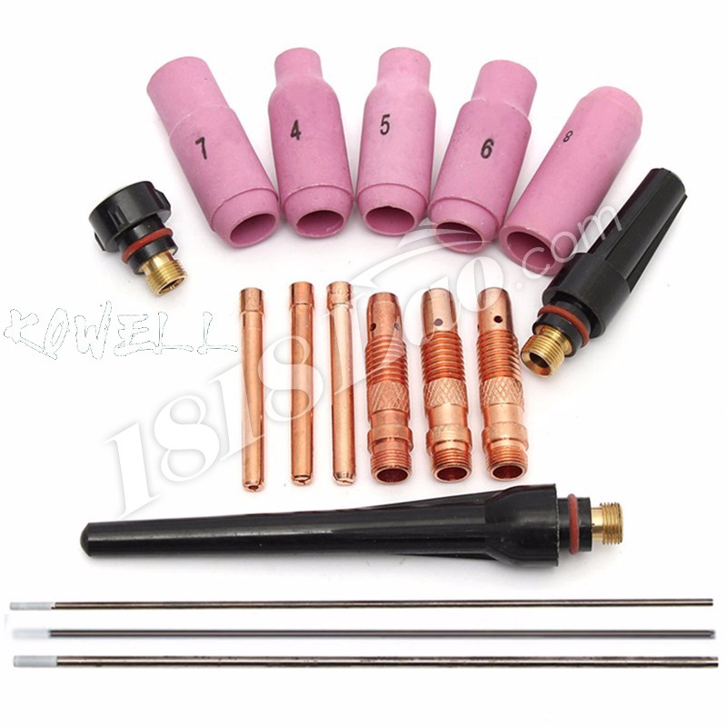 Thoát khí, kẹp kim,chuôi mỏ hàn tig WP17 WP18 WP26 Phụ kiện máy hàn