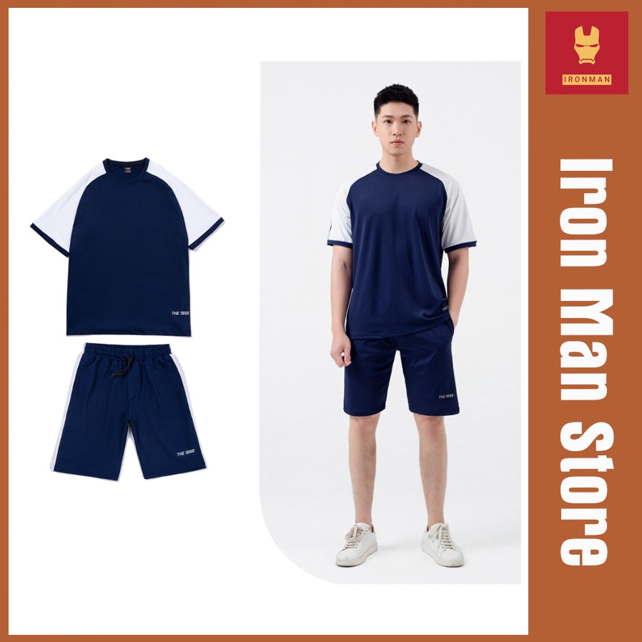 Bộ Thể Thao Nam Mùa Hè Phong Cách Cao Cấp Vải Thoáng Mát