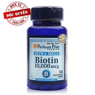 Làm đẹp, da, tóc, móng Puritan's Pride Biotin