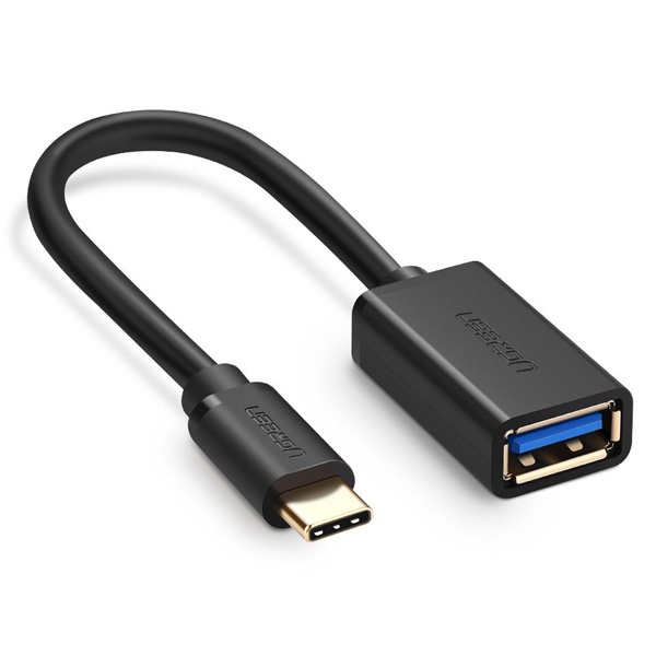 Cáp OTG USB Type C to USB 3.0 Ugreen 30701 Màu Đen - Hàng chính hãng