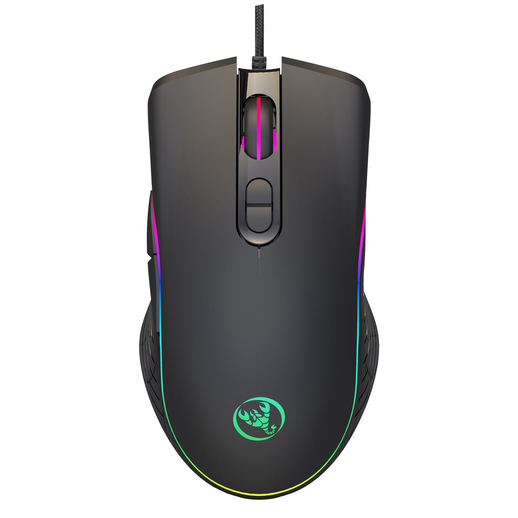 Chuột chơi game Led RGB HXSJ A867 6400 DPI - Chuột văn phòng có dây - Gaming mouse - HXSJ A867