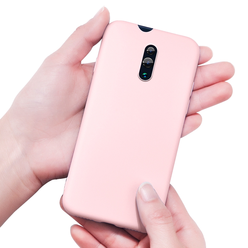 OPPO Reno 4 4G A53 A5 A9 2020 A3S A5S A7 F9 F11 R17 Pro Find X Ốp điện thoại vỏ silicone màu trơn cho | BigBuy360 - bigbuy360.vn