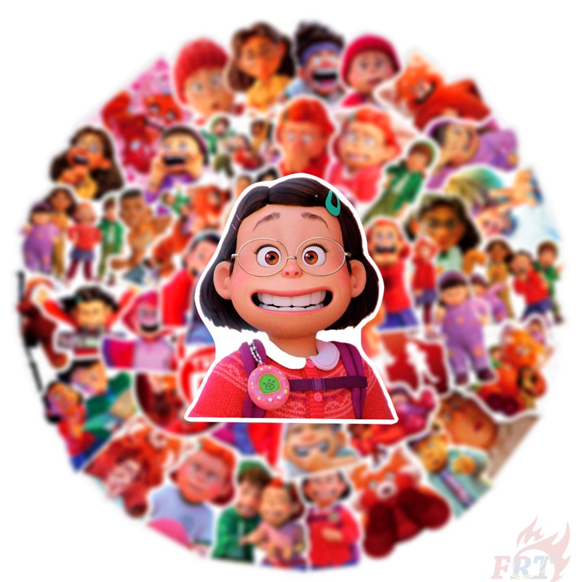 ❉ Miếng Dán Màu Đỏ Dòng 04 Độc Đáo ❉ Bộ 50 Miếng Dán Trang Trí Vali Laptop Ván Trượt DIY Thời Trang