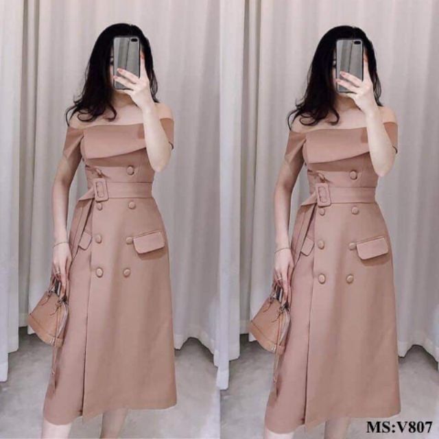 Váy be lệch vai 480k giảm còn 380k