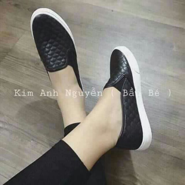 Slip on đen