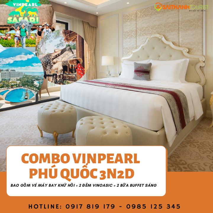 HCM[ voucher giấy] COMBO PHÚ QUỐC 3N2D