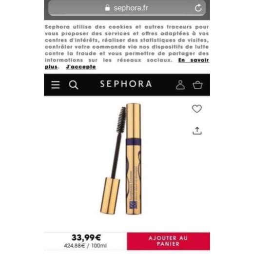 Mascara Esstee LAUDER Sumptuous Extreme UNBOX