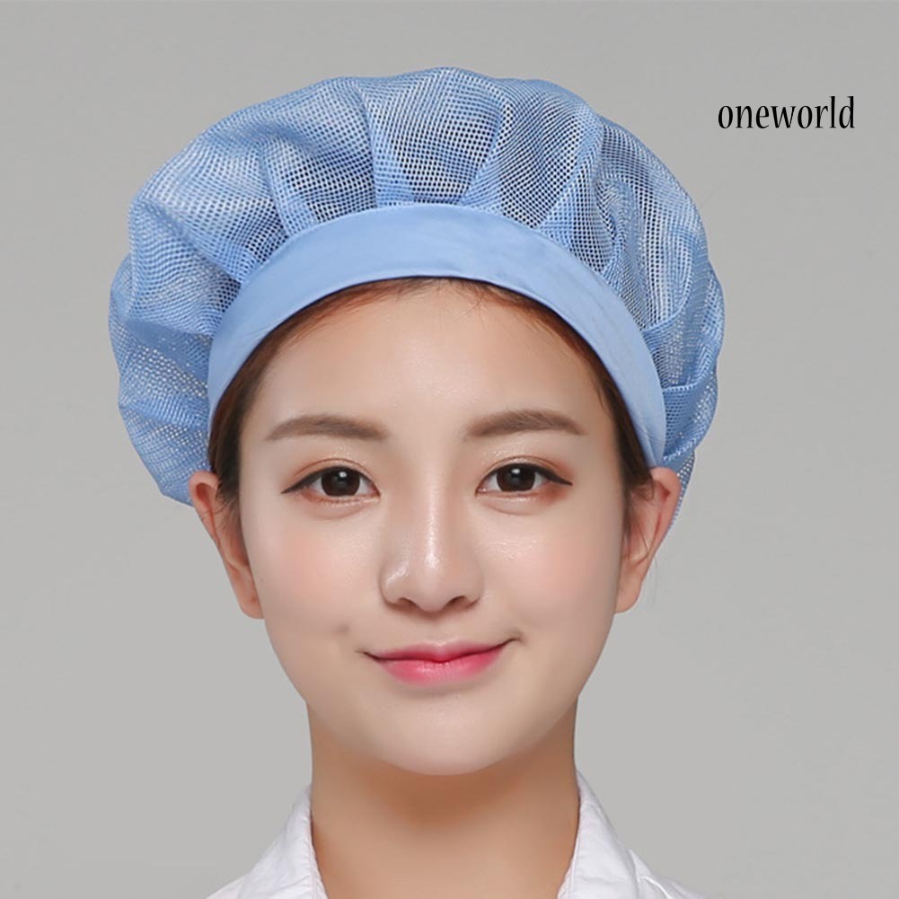Mũ Đầu Bếp Phối Lưới Thoáng Khí Có Thể Điều Chỉnh Kích Thước