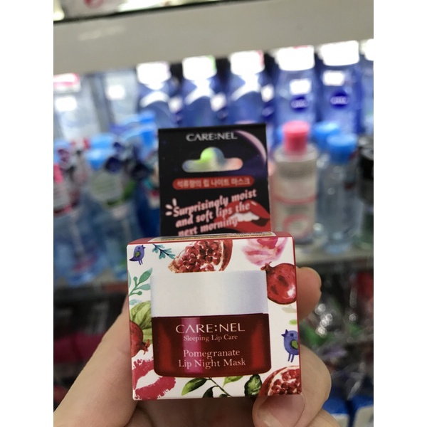 Mặt Nạ Ngủ Môi Dưỡng Ẩm, Căng Bóng Mềm Mịn Hương lựu Care:nel Berry Lip Night Mask 5g