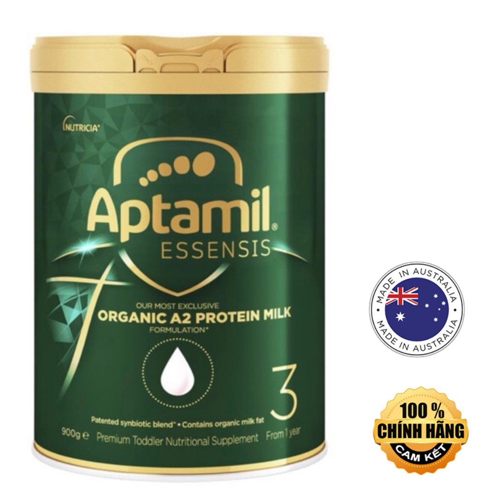 Sữa Bột Aptamil Essensis Organic A2 Protein Milk Dành Cho Trẻ 1 Tuổi 900g của Úc