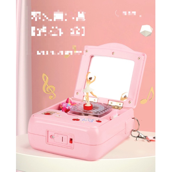Hộp Âm Nhạc Túi đeo chéo búp bê múa ba lê Chery-baby Hồng Cho Bé shop Tặng kèm đồ trang sức