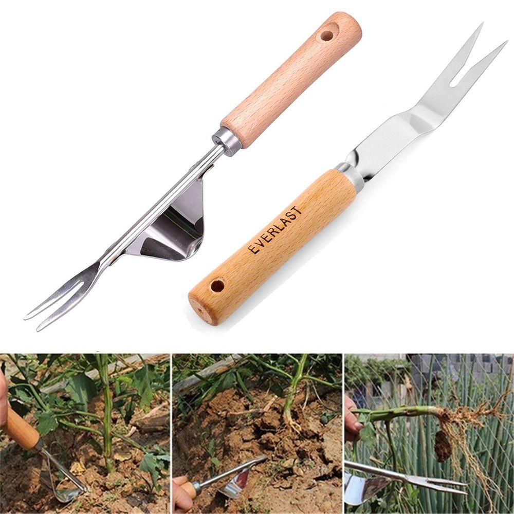 Nĩa Bằng Thép Không Gỉ Tay Cầm Bằng Gỗ Tiện Dụng