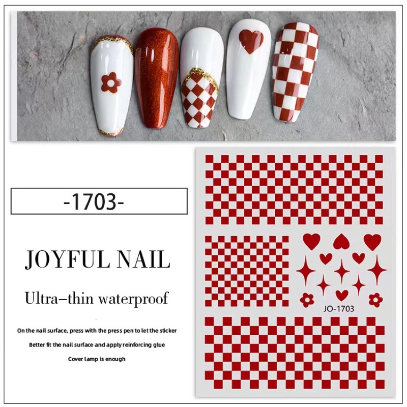 Sticker dán mẫu 3d dán móng tay nail