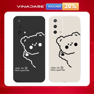 Ốp lưng Vina Case OPPO A1K/A3S/A54/A94/F9/ ....dẻo cạnh vuông bảo vệ camera hình Gấu Hello