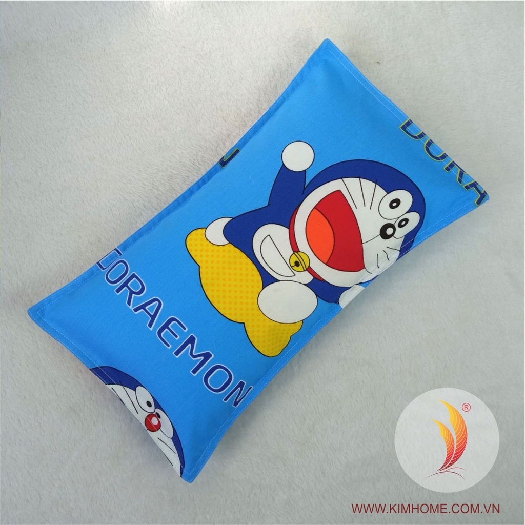 Gối trẻ em 22x40cm ruột siêu mềm áo gối cotton Thắng Lợi, Áo gối em bé.