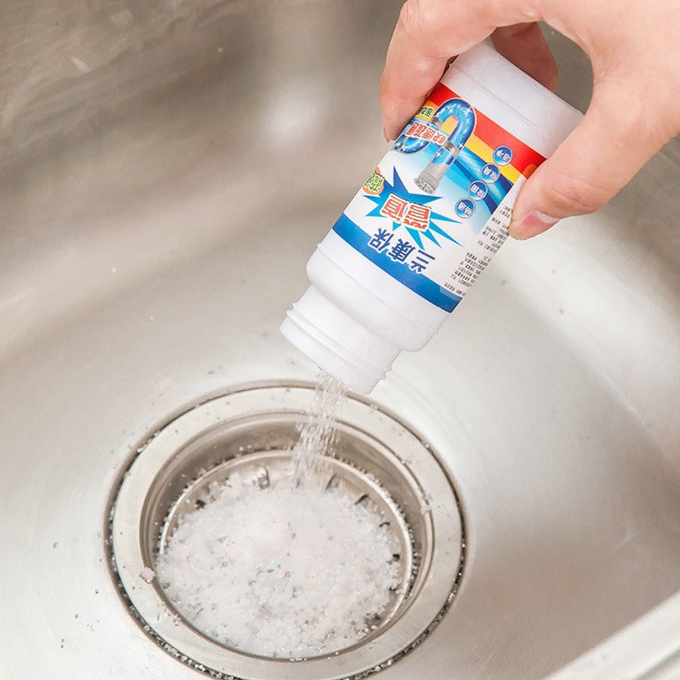 Bột Thông Ống Nước Siêu Mạnh Đa Năng LKB 110ML Tặng Kèm Móc Treo Dán Tường