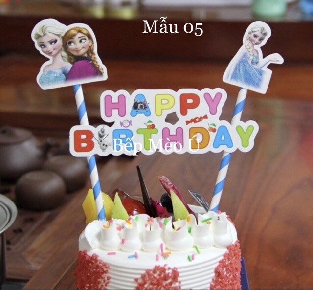 Que cắm trang trí bánh kem nhiều mẫu