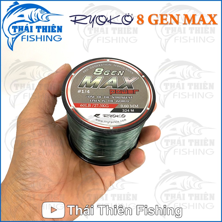 Cước Câu Cá Ryoko Thái Lan Thế Hệ Mới 8 Gen Max Power