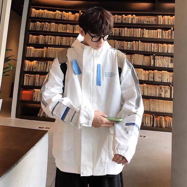 Áo khoác kaki túi hộp unisex form rộng Phản Quang nam nữ phong cách việt