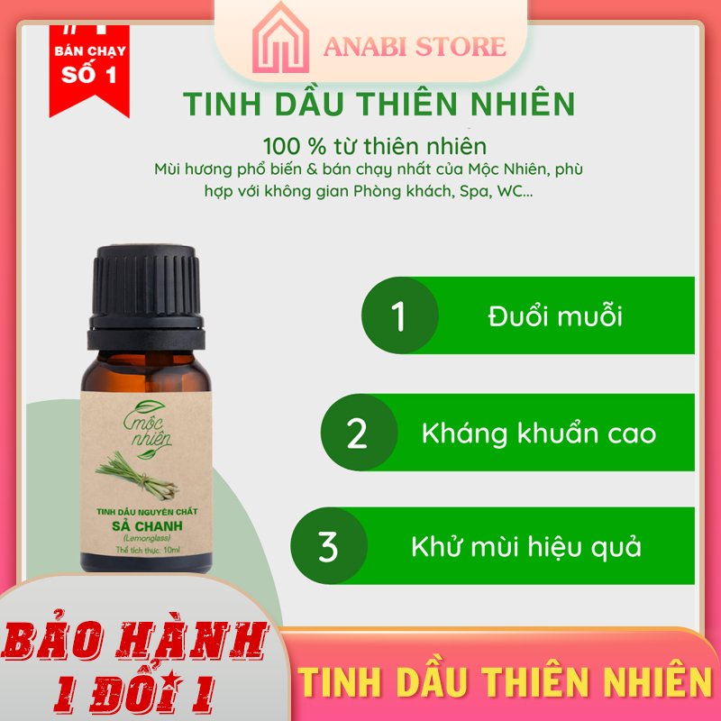 Tinh Dầu Nguyên Chất Tự Nhiên Lọ 10ml TDTN