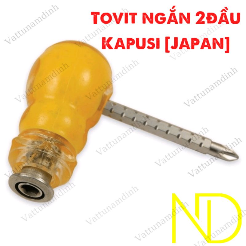 Tô vít ngắn 2 đầu loại có khớp chống trượt