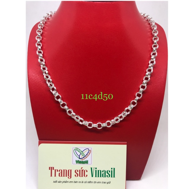 Dây chuyền bạc nam