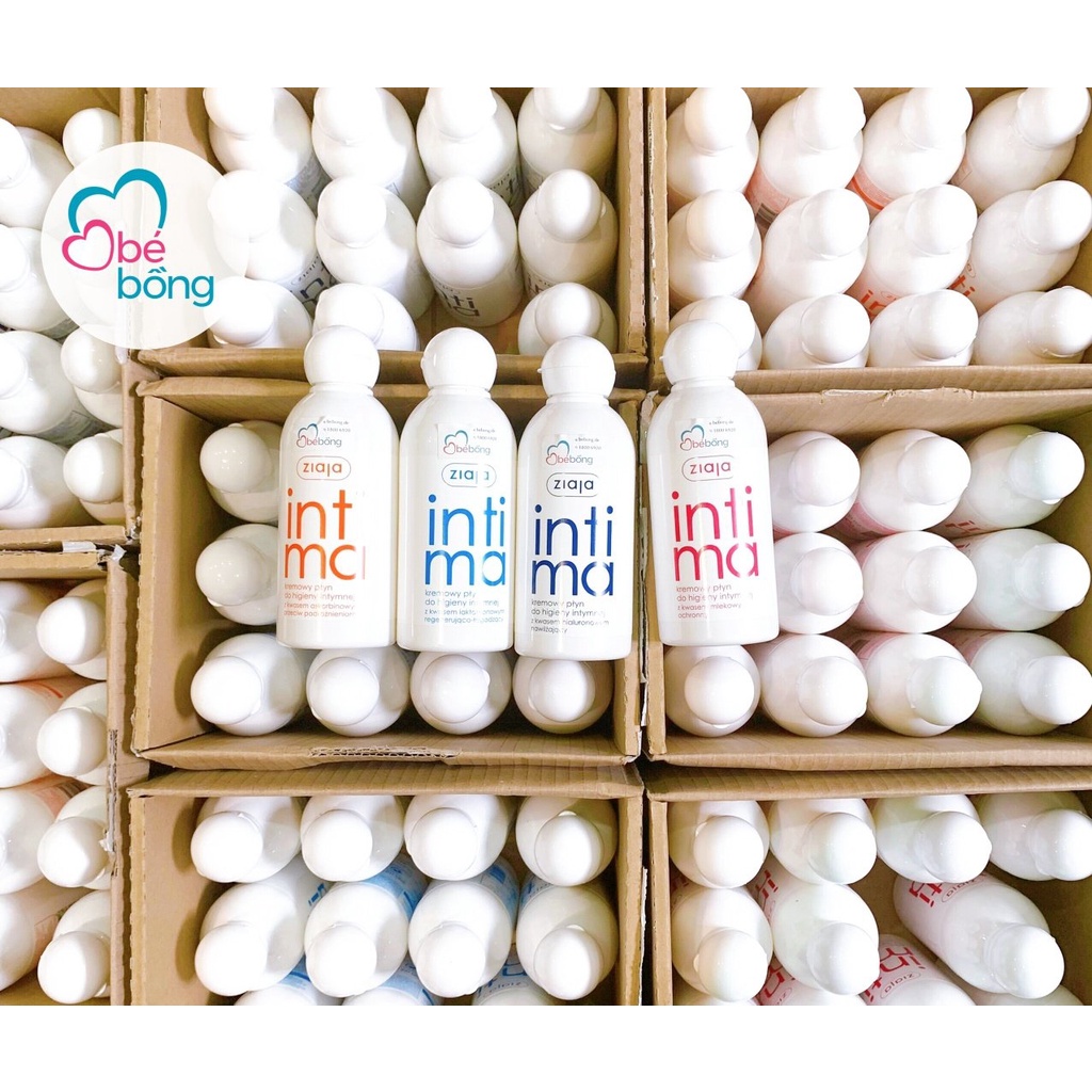 [CHÍNH HÃNG] Dung dịch vệ sinh phụ nữ Intima Ziaja - Bộ 4 màu(dạng sữa)  - Sản phẩm y khoa khuyên dùng an toàn