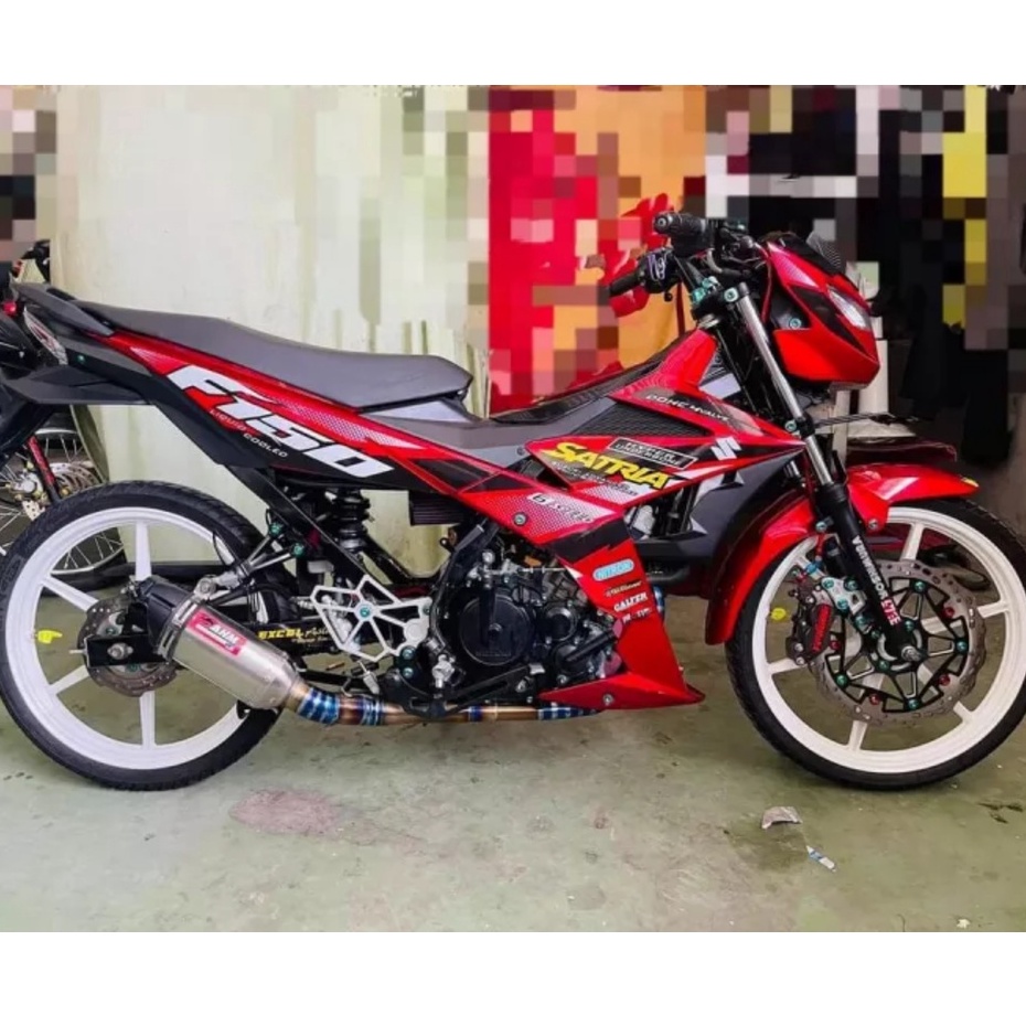 Tem rời satria, raider f150 màu đỏ đen chất liệu in mccal màng bó