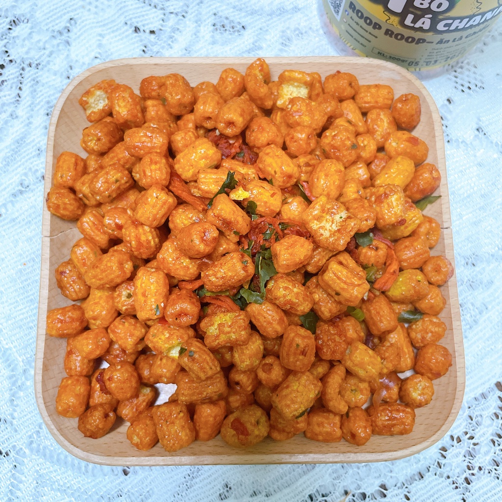 Nui sấy khô mix bò lá chanh 300g RoopRoop, ăn vặt Sài Gòn vừa ngon vừa rẻ